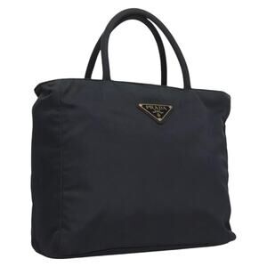 PRADA Hand Bag Nylon Navy